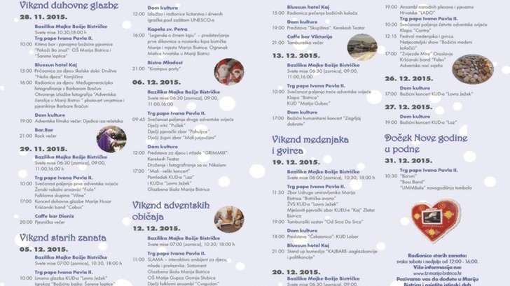 Advent u Mariji Bistrici
