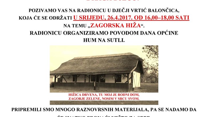 Radionica u Dječjem vrtiću Balončica 