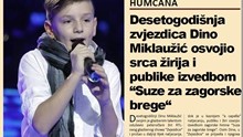 Desetogodišnja zvjezdica Dino Miklaužić osvojio srca žirija