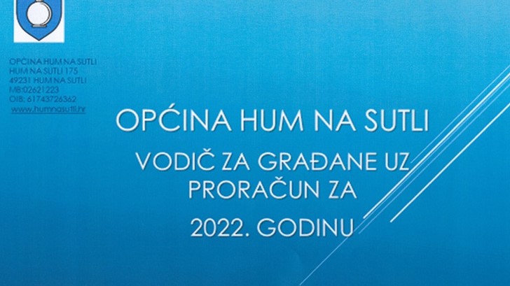 IZVJEŠĆE O PROVEDENOM SAVJETOVANJU SA ZAINTERESIRANOM JAVNOŠĆU O prijedlogu Odluke o Proračunu Općine Hum na Sutli za 2022. godinu i projekcije za 2023. i 2024. godinu. 