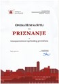 Priznanje Općini Hum na Sutli za transparentnost općinskog proračuna